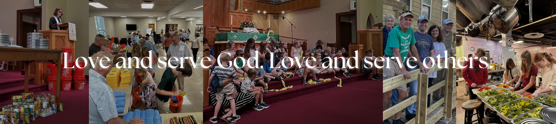 Love and serve God. Love and serve others.